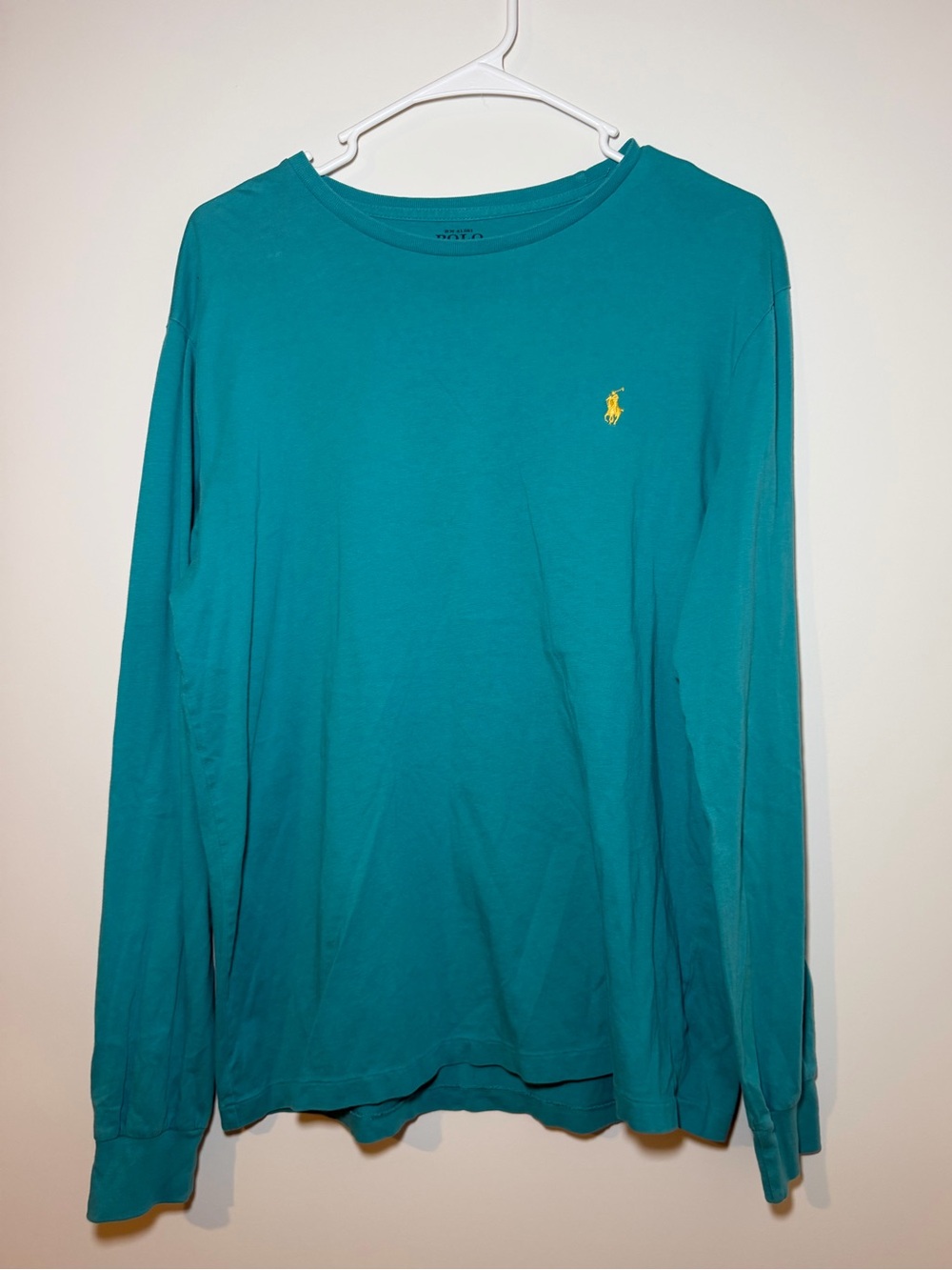 Polo Ralph Lauren Teal Long Sleeve Crewneck T Shirt Men’s Medium